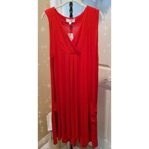 *Sold*Red Sleeveless Dress